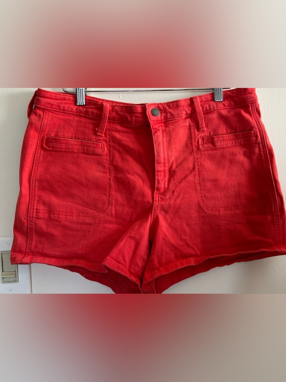 Universal Thread Women’s Dark Orange-Red Denim Shorts Size 16R